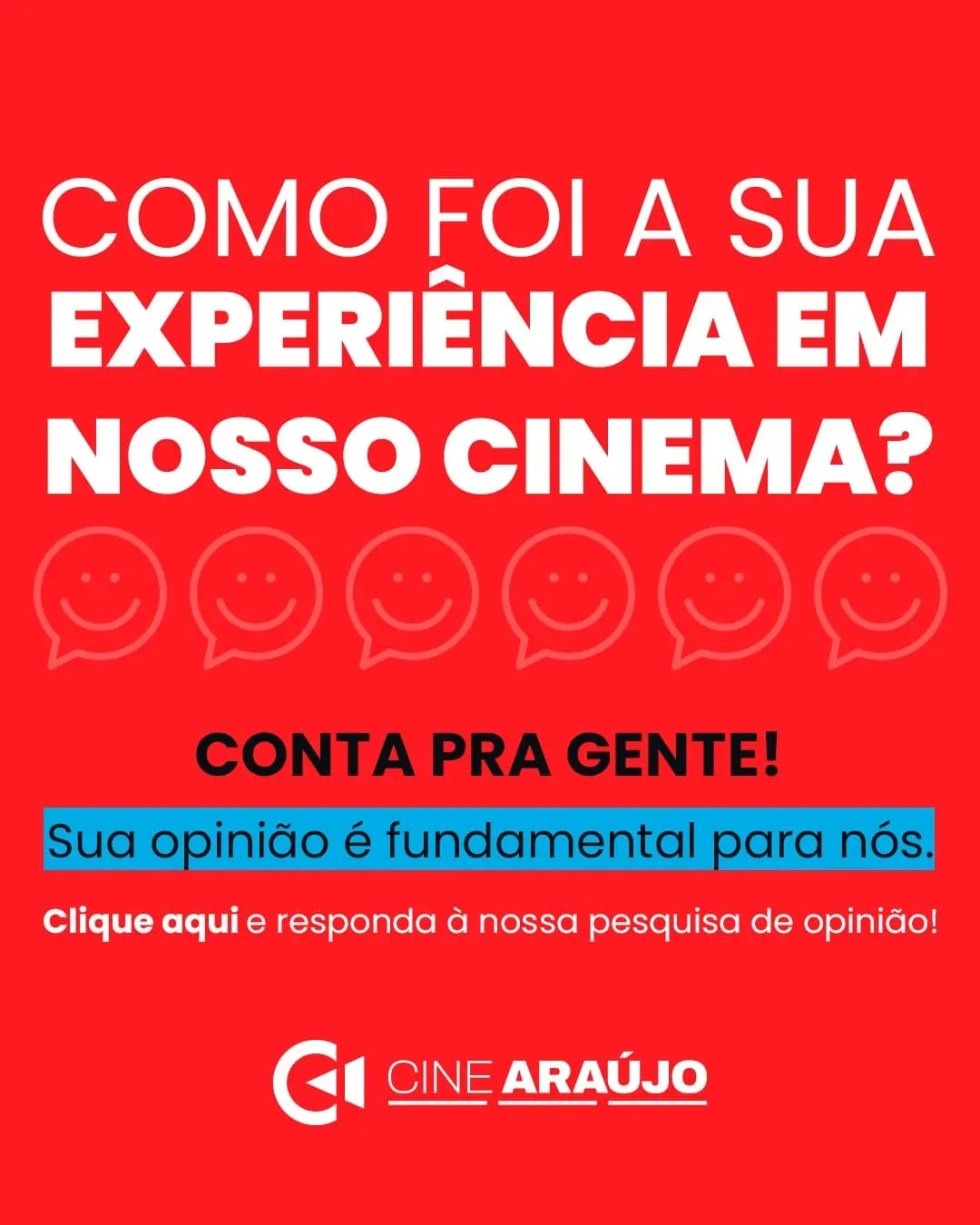 Poster Como foi sua experiência