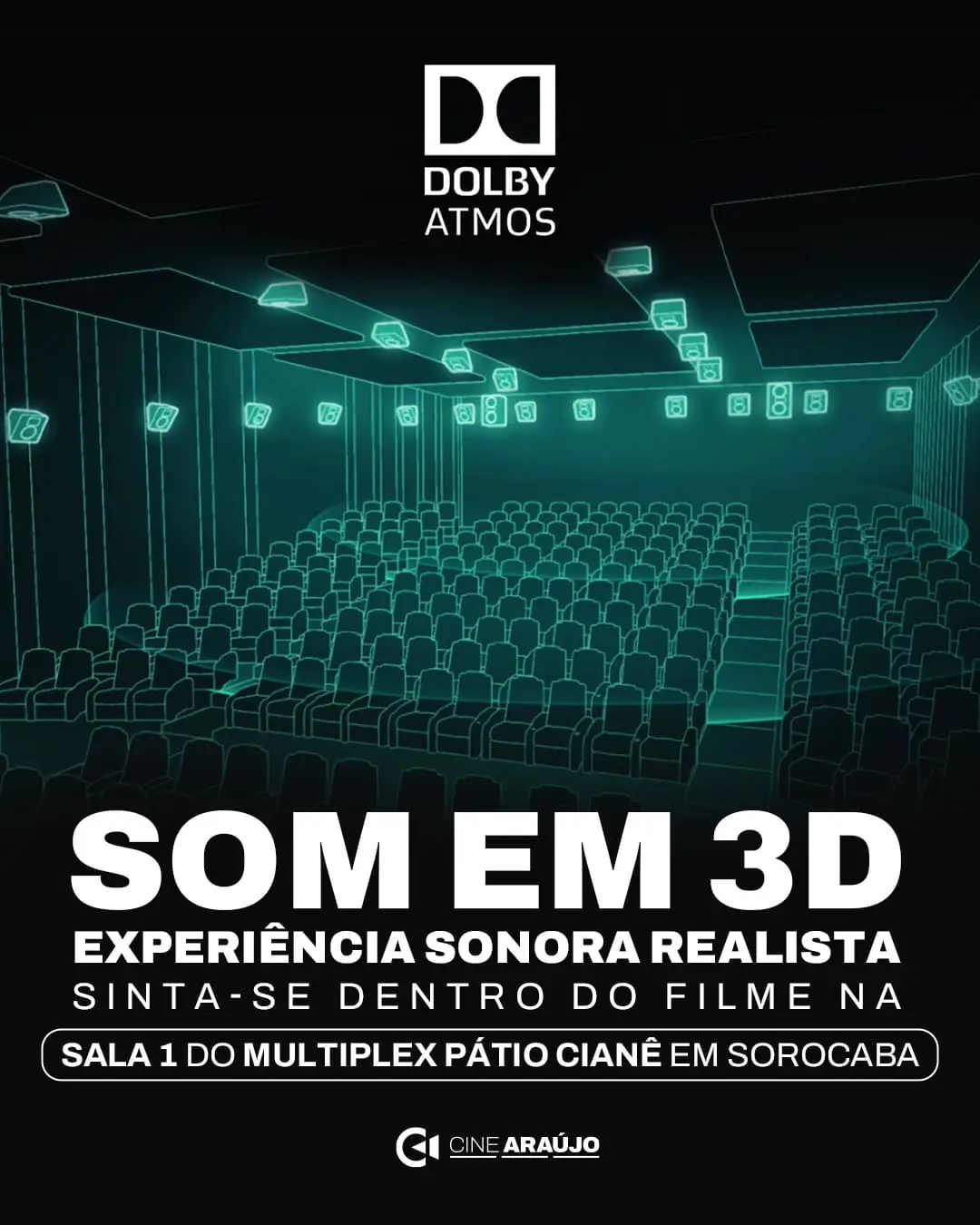 Poster Dolby Atmos Pátio Ciane