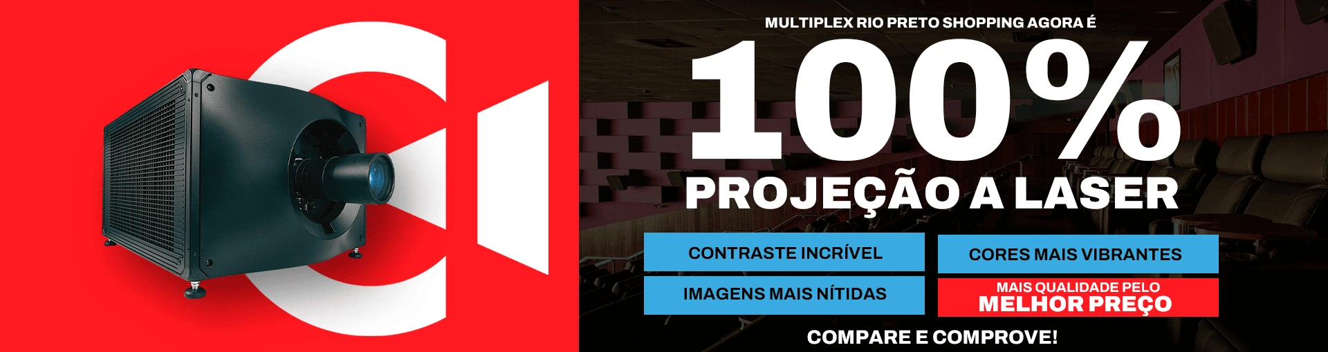 Banner 100% laser Multiplex rio preto shopping