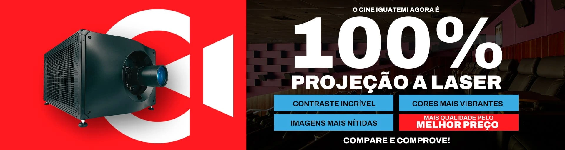 Banner 100% laser cine iguatemi